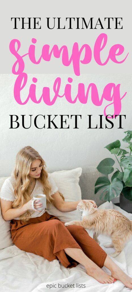 Simple Bucket List Idea