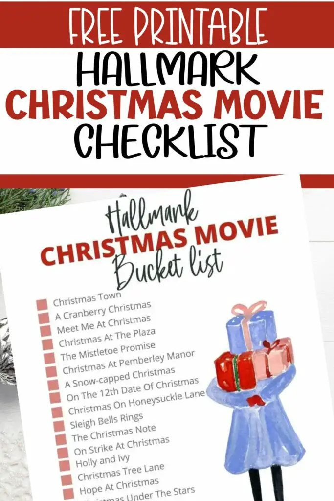 Hallmark movie bucket list for Christmas