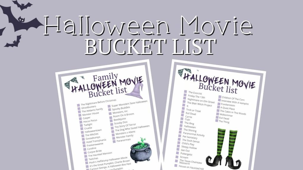 Halloween printable Halloween bucket list