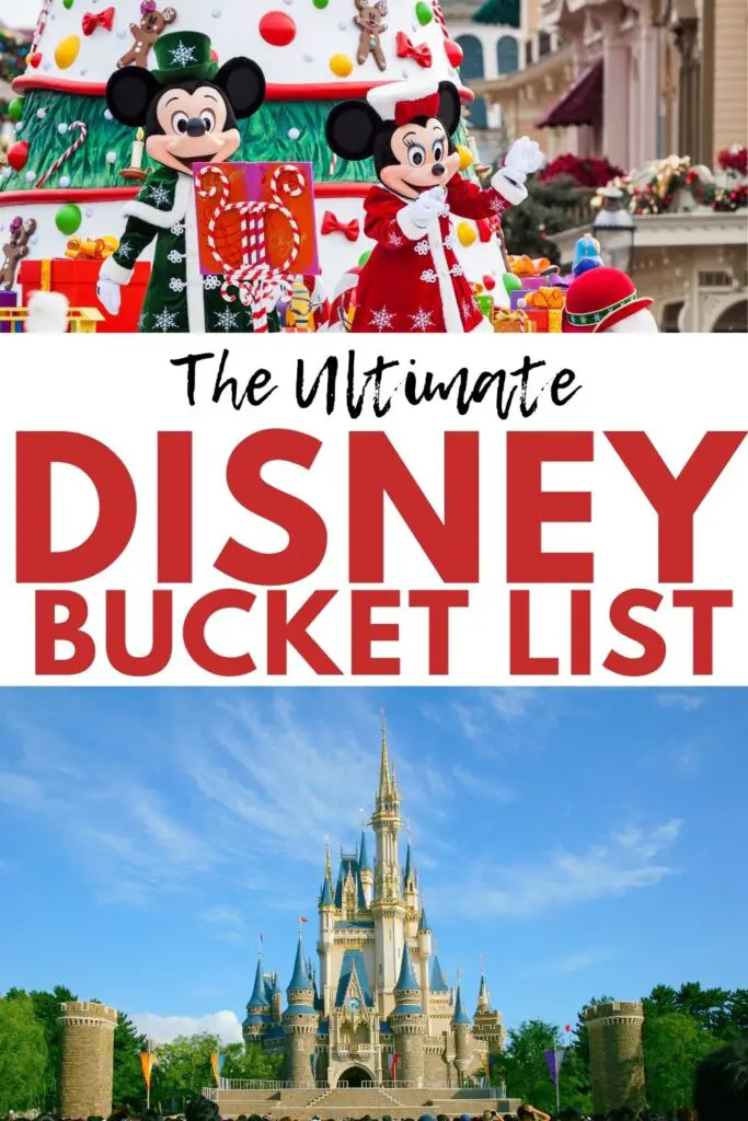 Disney Bucket List
