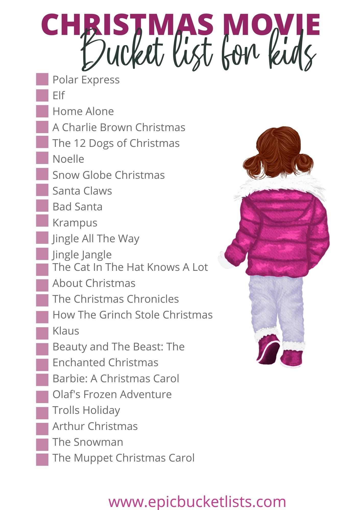 The Christmas Bucket List Movie