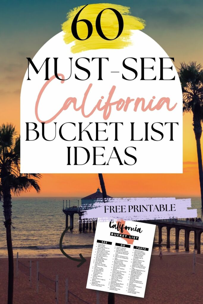 california bucket list