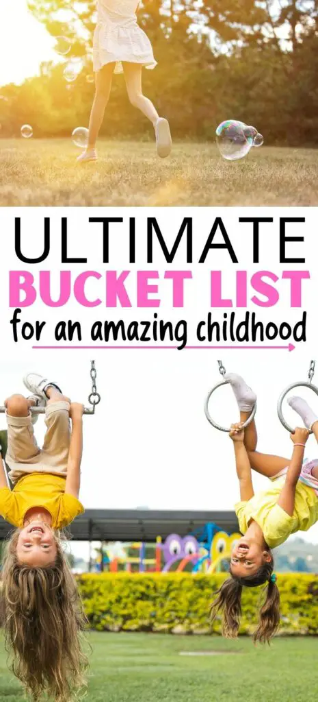100 bucket list ideas for kids