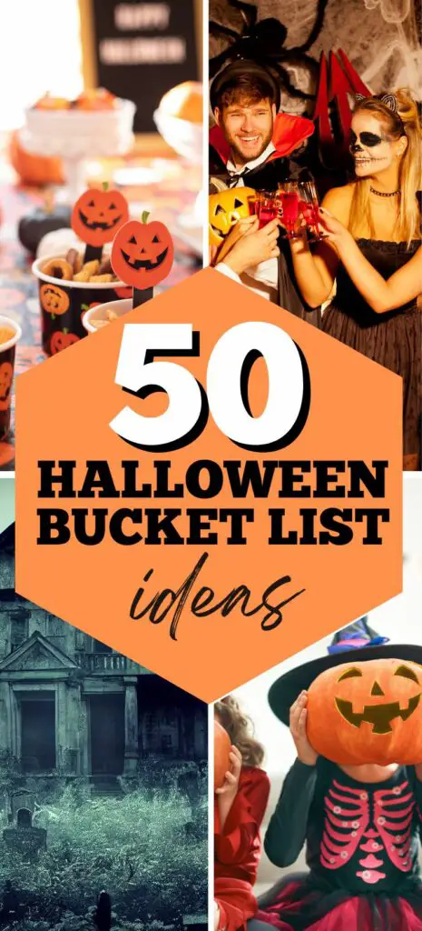 Halloween bucket list