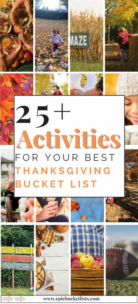 Thanksgiving Bucket List 