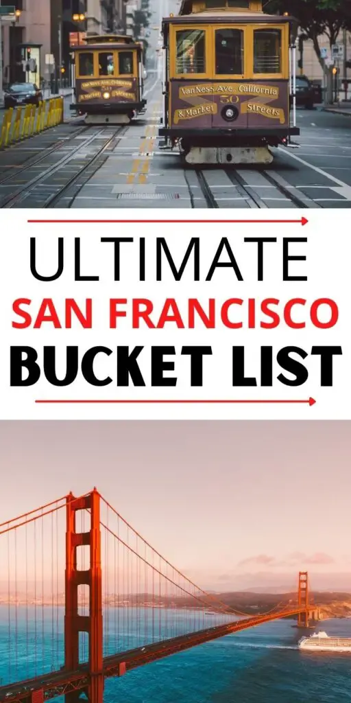 SAN FRANCISCO BUCKET LIST IDEAS