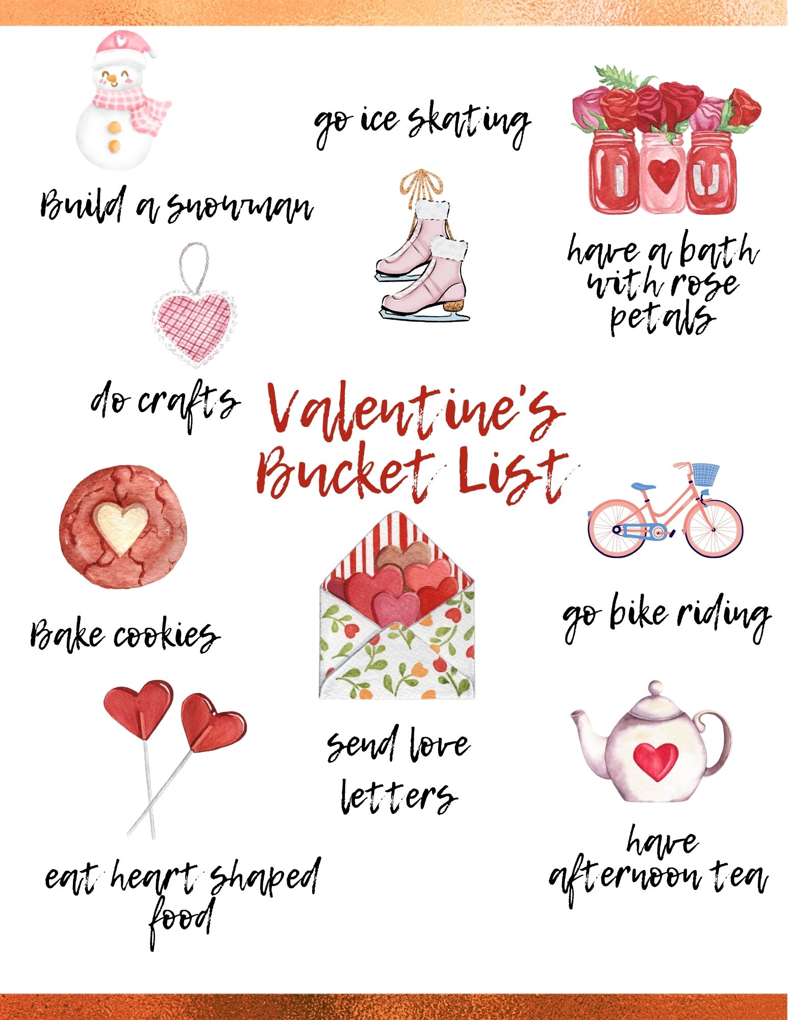 Valentine's Day Bucket List 50 Romantic Valentine's Day Date Ideas