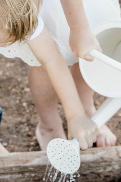 children gardening in the spring