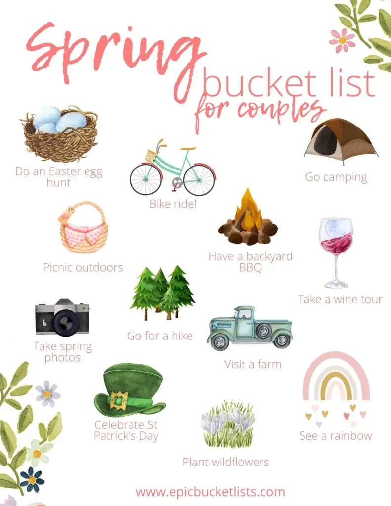spring bucket list