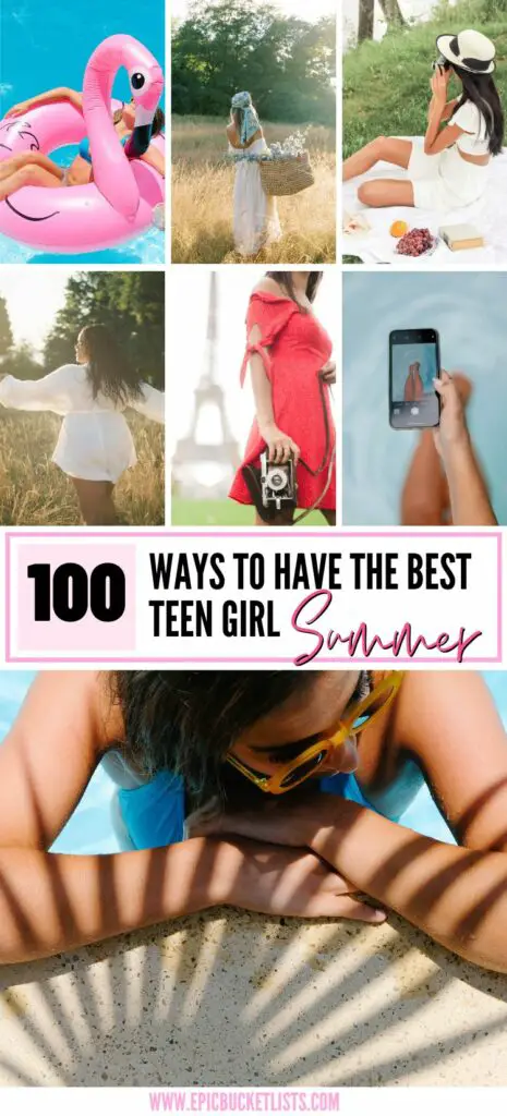 Summer Bucket List For A Teenage Girl