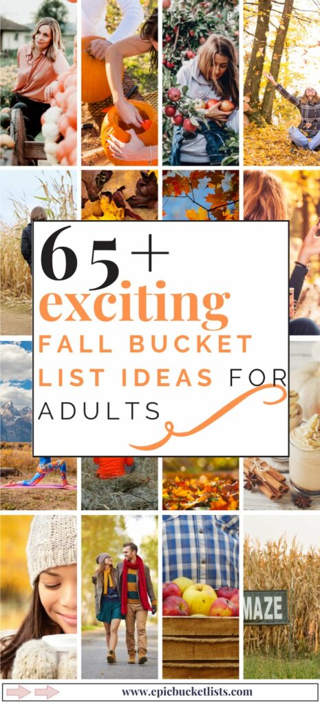 Fall Bucket list ideas for adults