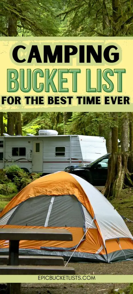 camping bucket list