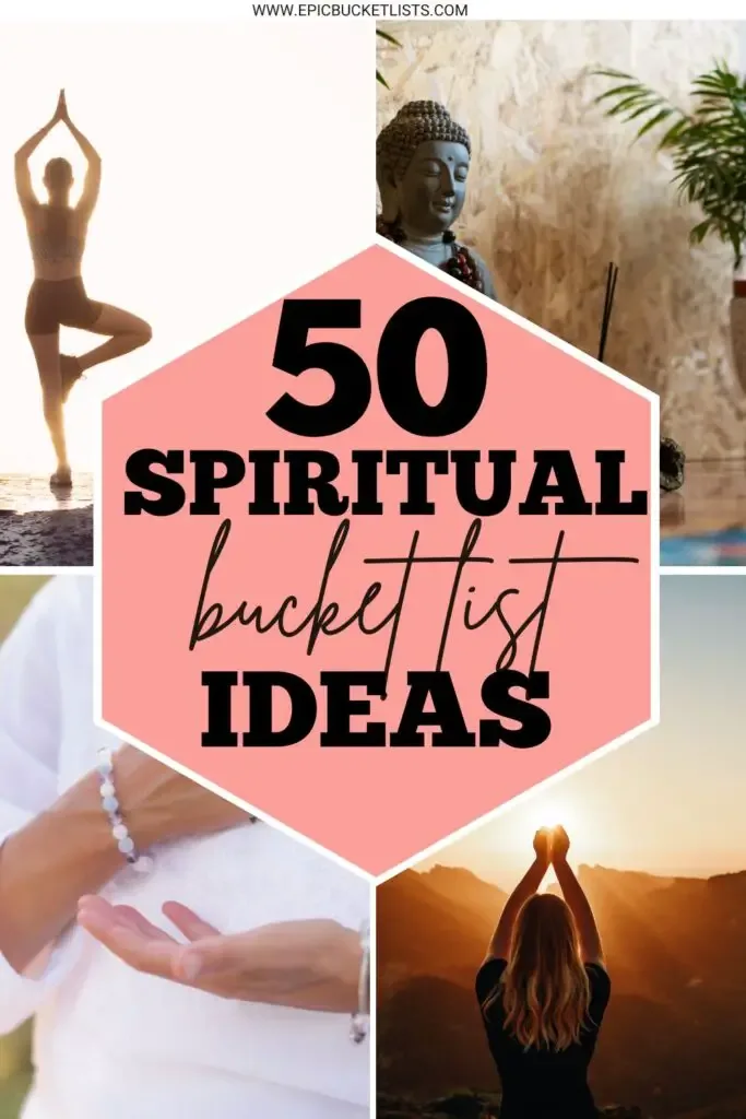 spiritual bucket list ideas