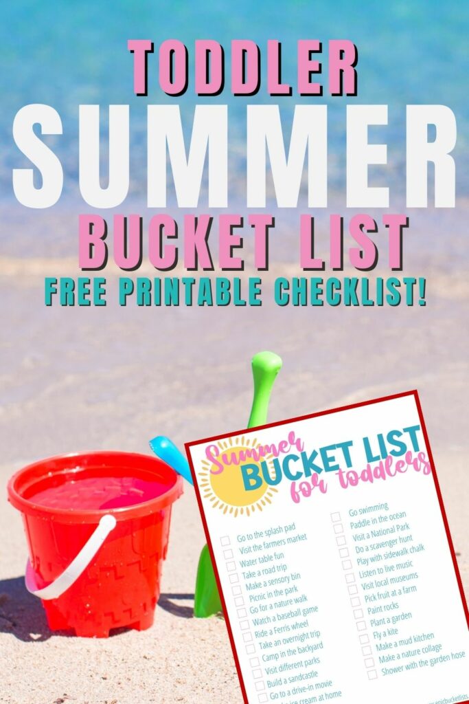 Free printable summer bucket list