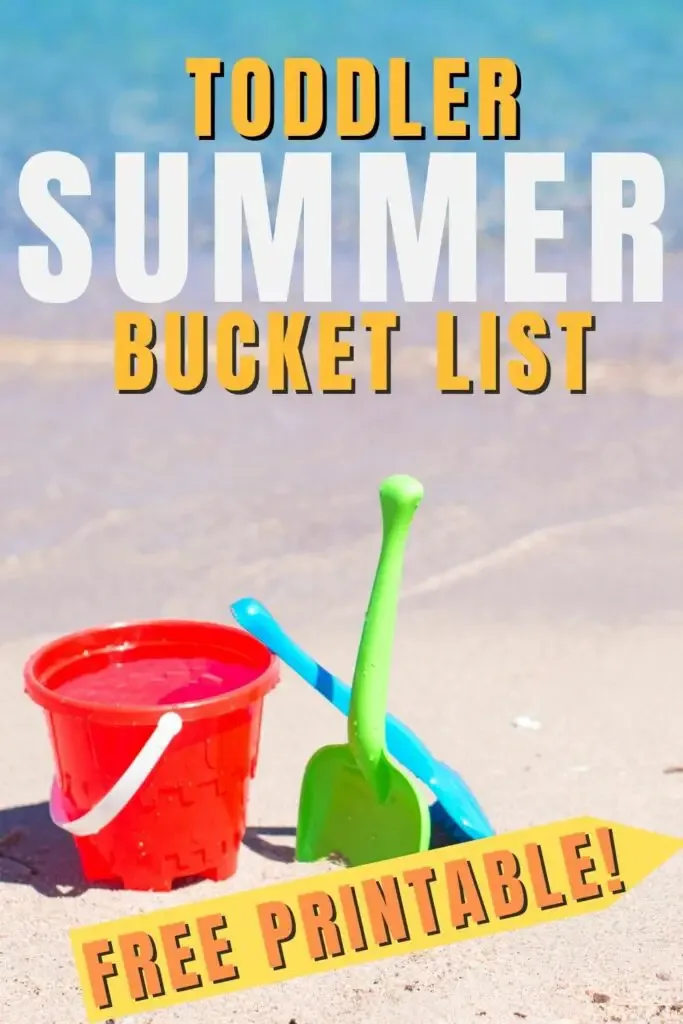 summer bucket list for toddlers