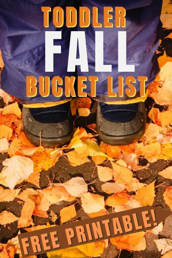 Fall bucket list for toddlers