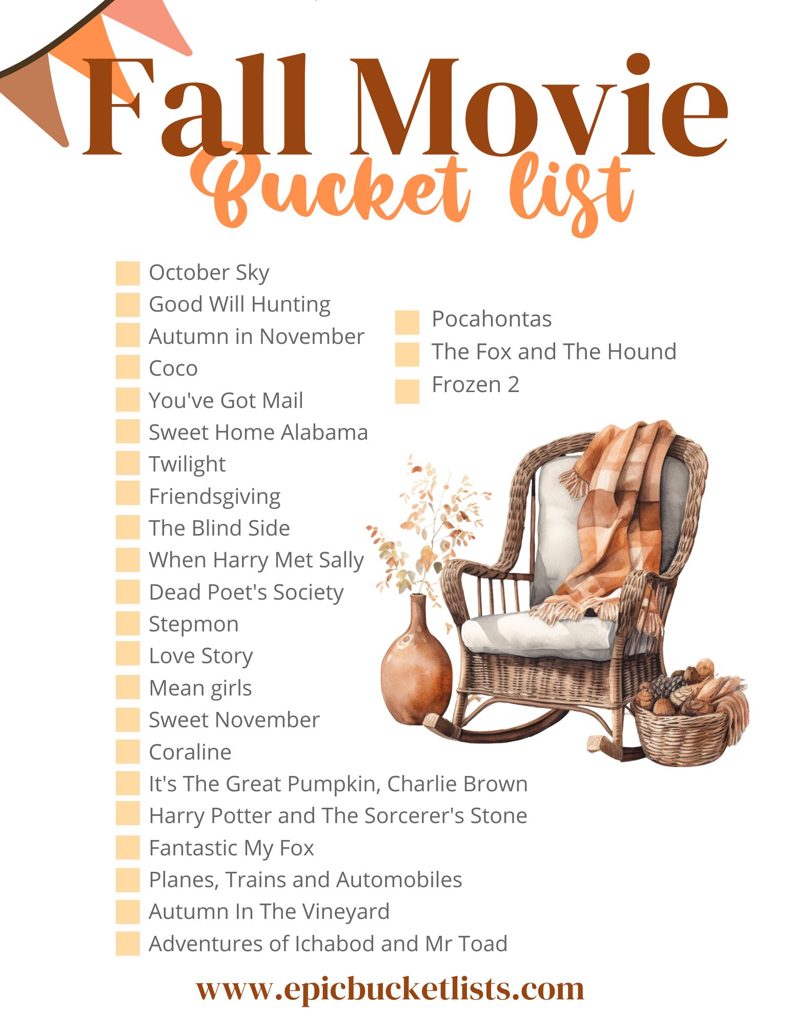 Fall Movie Bucket List - 25 Fall Movies Not To Be Missed