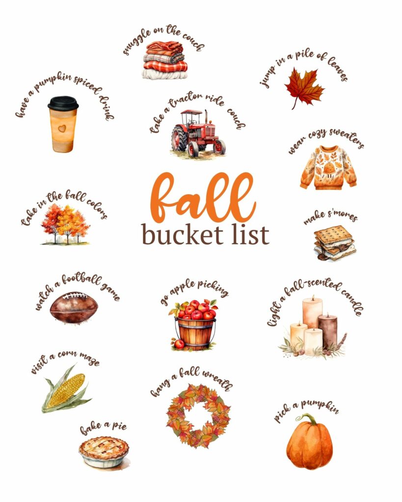 free fall bucket list printable graphic