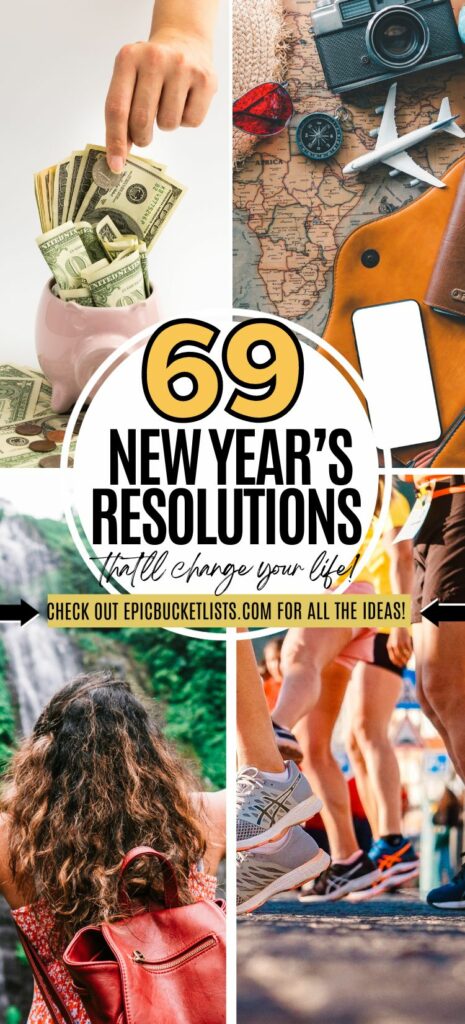 New year resolution bucket list 