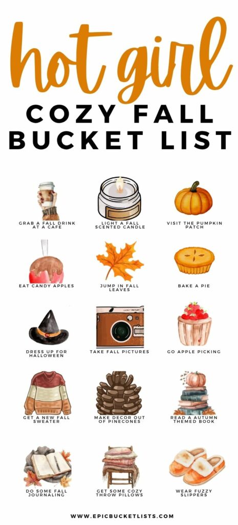 hot girl fall bucket list