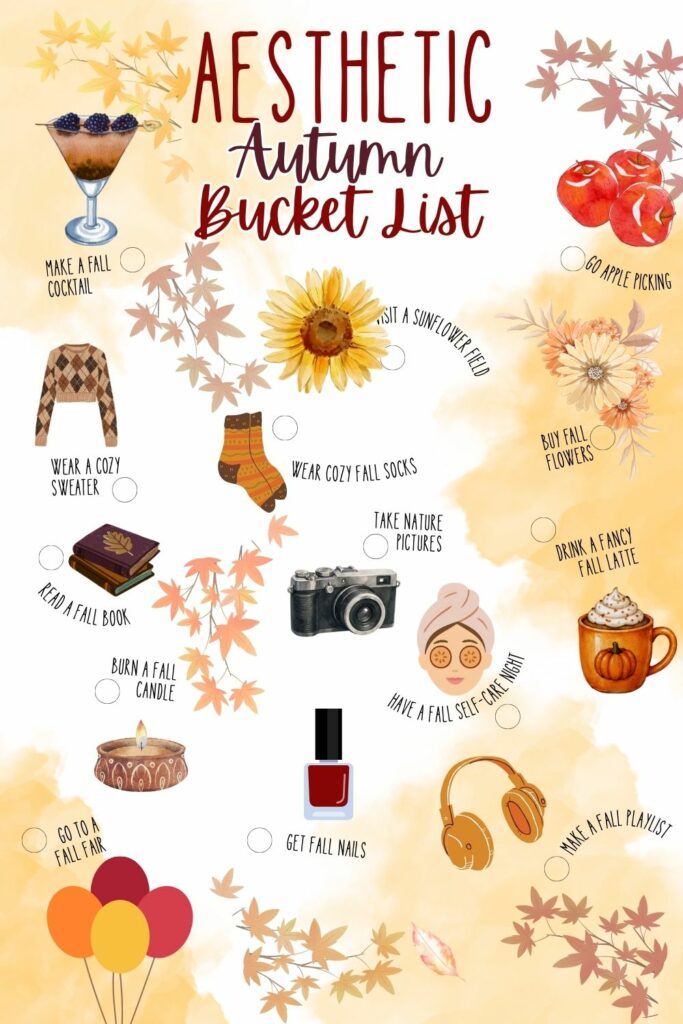 aesthetic autumn bucket list
